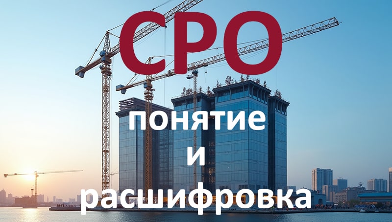 Расшифровка СРО и понятие